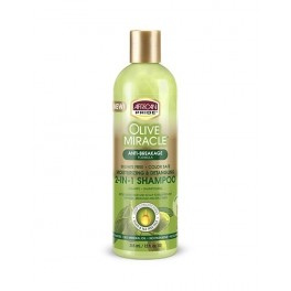 AFRICAN PRIDE OLIVE MIRACLE 2 in 1 SHAMPOO 12 OZ